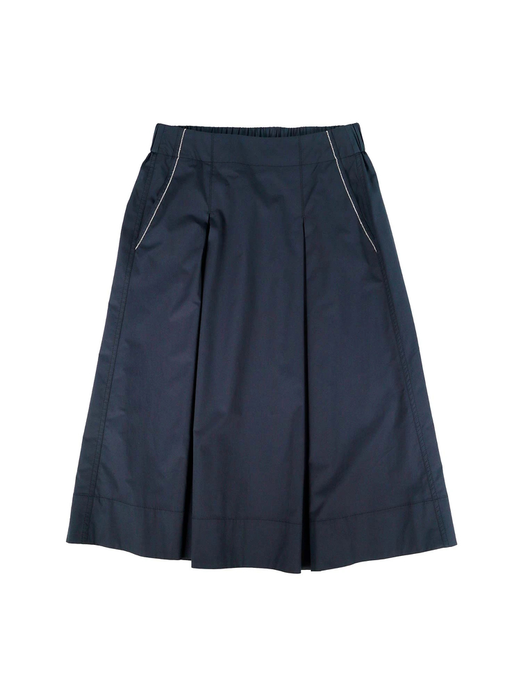 PESERICO(ペセリコ) |ポケットラインボールチェーン飾り１タックフレアスカート