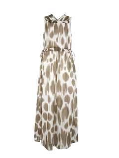 PESERICO(ペセリコ) |コットンガーゼプリントノースリーブワンピース