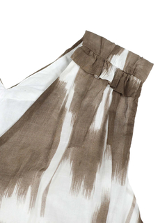 PESERICO(ペセリコ) |コットンガーゼプリントノースリーブワンピース