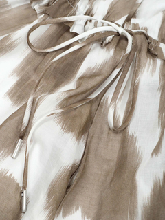 PESERICO(ペセリコ) |コットンガーゼプリントノースリーブワンピース