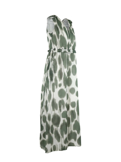 PESERICO(ペセリコ) |コットンガーゼプリントノースリーブワンピース