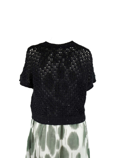 PESERICO(ペセリコ) |ミニスパンコールヤーンコットンニットボレロ