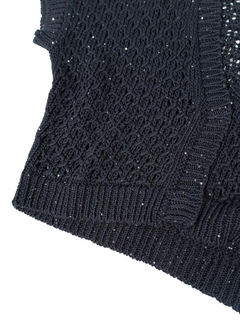 PESERICO(ペセリコ) |ミニスパンコールヤーンコットンニットボレロ