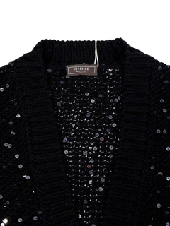 PESERICO(ペセリコ) |スパンコールヤーンコットンニットボレロ