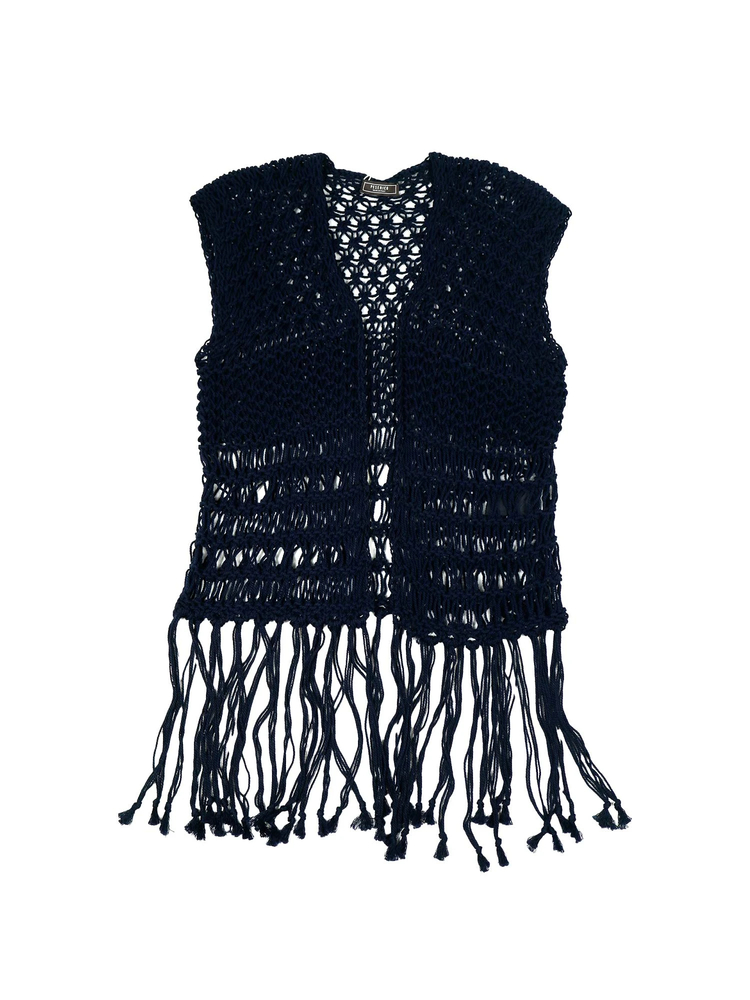 PESERICO(ペセリコ) |グランジデザインコットンフリンジベスト