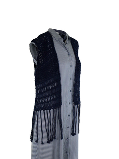 PESERICO(ペセリコ) |グランジデザインコットンフリンジベスト