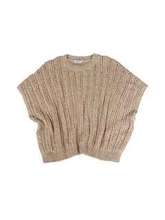 PESERICO(ペセリコ) |スパンコールヤーンフレンチスリーブコットンニット