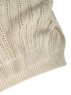 PESERICO(ペセリコ) |スパンコールヤーンフレンチスリーブコットンニット