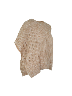 PESERICO(ペセリコ) |スパンコールヤーンフレンチスリーブコットンニット