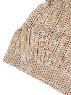 PESERICO(ペセリコ) |スパンコールヤーンフレンチスリーブコットンニット