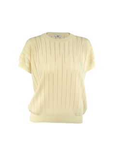 PESERICO(ペセリコ) |ボールチェーン飾り落とし目デザインコットンニット