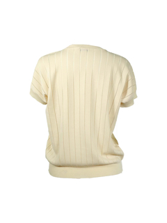 PESERICO(ペセリコ) |ボールチェーン飾り落とし目デザインコットンニット