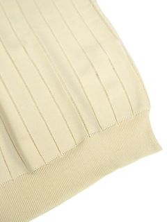 PESERICO(ペセリコ) |ボールチェーン飾り落とし目デザインコットンニット