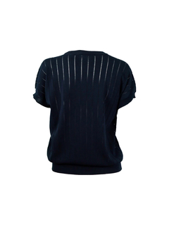 PESERICO(ペセリコ) |ボールチェーン飾り落とし目デザインコットンニット