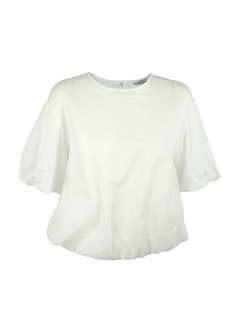 PESERICO(ペセリコ) |コットンガーゼ2枚仕立てバルーンヘムブラウス