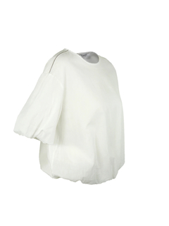 PESERICO(ペセリコ) |コットンガーゼ2枚仕立てバルーンヘムブラウス