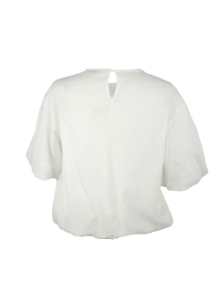 PESERICO(ペセリコ) |コットンガーゼ2枚仕立てバルーンヘムブラウス