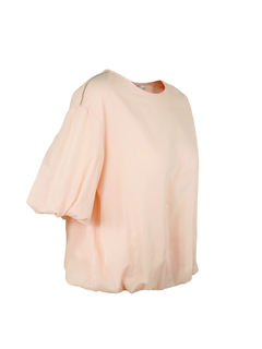 PESERICO(ペセリコ) |コットンガーゼ2枚仕立てバルーンヘムブラウス