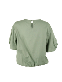 PESERICO(ペセリコ) |コットンガーゼ2枚仕立てバルーンヘムブラウス