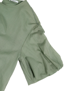 PESERICO(ペセリコ) |コットンガーゼ2枚仕立てバルーンヘムブラウス