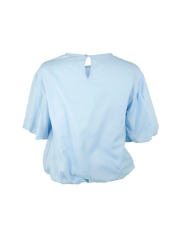 PESERICO(ペセリコ) |コットンガーゼ2枚仕立てバルーンヘムブラウス