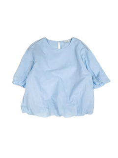 PESERICO(ペセリコ) |コットンガーゼ2枚仕立てバルーンヘムブラウス
