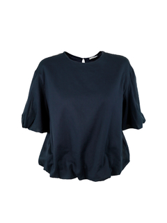 PESERICO(ペセリコ) |コットンガーゼ2枚仕立てバルーンヘムブラウス