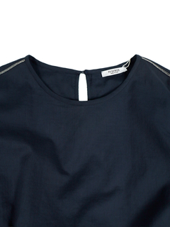 PESERICO(ペセリコ) |コットンガーゼ2枚仕立てバルーンヘムブラウス