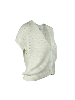 PESERICO(ペセリコ) |コットンスパンコールヤーンフレンチカーディガン