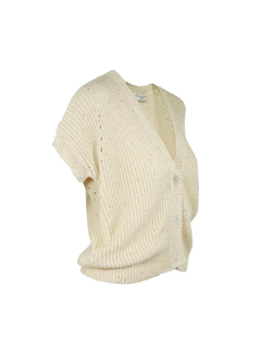 PESERICO(ペセリコ) |コットンスパンコールヤーンフレンチカーディガン