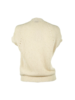 PESERICO(ペセリコ) |コットンスパンコールヤーンフレンチカーディガン