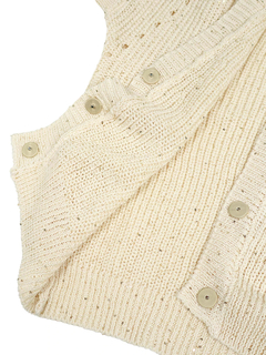 PESERICO(ペセリコ) |コットンスパンコールヤーンフレンチカーディガン