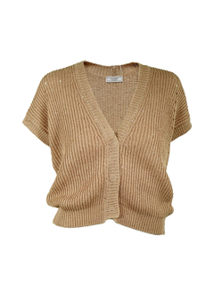 PESERICO(ペセリコ) |コットンスパンコールヤーンフレンチカーディガン