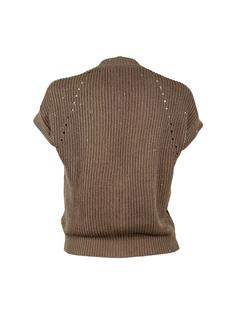 PESERICO(ペセリコ) |コットンスパンコールヤーンフレンチカーディガン