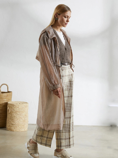 PESERICO(ペセリコ) |コットンスパンコールヤーンフレンチカーディガン