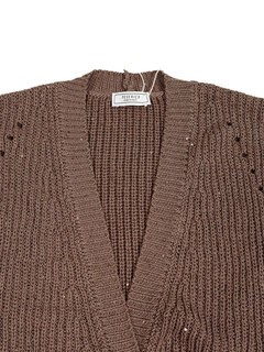 PESERICO(ペセリコ) |コットンスパンコールヤーンフレンチカーディガン