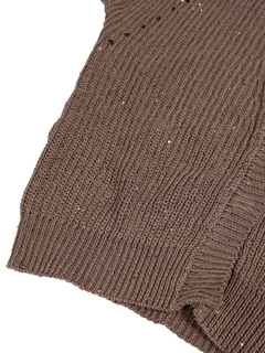 PESERICO(ペセリコ) |コットンスパンコールヤーンフレンチカーディガン