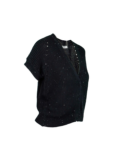 PESERICO(ペセリコ) |コットンスパンコールヤーンフレンチカーディガン