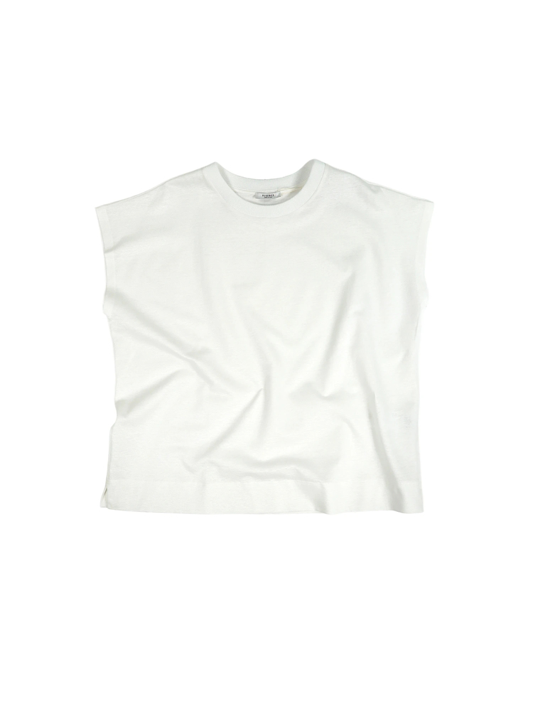 PESERICO(ペセリコ) |綿麻鹿の子フレンチスリーブカットソー