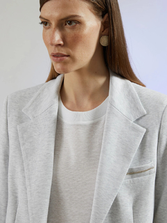 PESERICO(ペセリコ) |綿麻鹿の子フレンチスリーブカットソー