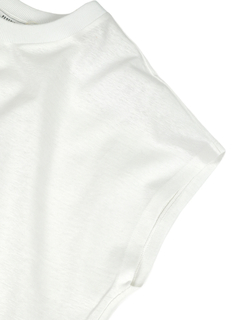 PESERICO(ペセリコ) |綿麻鹿の子フレンチスリーブカットソー