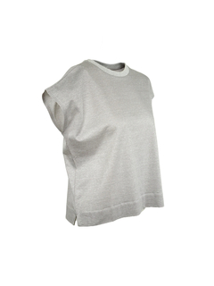 PESERICO(ペセリコ) |綿麻鹿の子フレンチスリーブカットソー