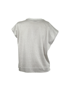 PESERICO(ペセリコ) |綿麻鹿の子フレンチスリーブカットソー