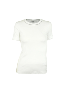 PESERICO(ペセリコ) |コットンリブターンナップスリーブカットソー