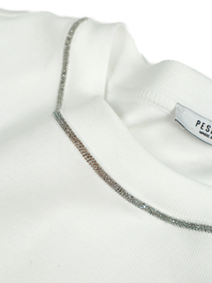 PESERICO(ペセリコ) |コットンリブターンナップスリーブカットソー