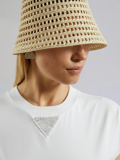 PESERICO(ペセリコ) |コットンジャージー×ガーゼスカートのコンビワンピース