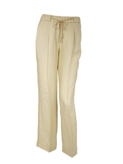 PESERICO(ペセリコ) |サイドボールチェーンワイドリネンパンツ