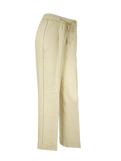PESERICO(ペセリコ) |サイドボールチェーンワイドリネンパンツ