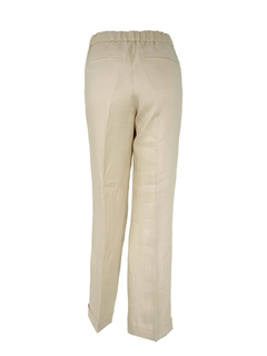 PESERICO(ペセリコ) |サイドボールチェーンワイドリネンパンツ