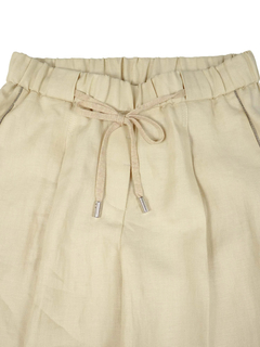 PESERICO(ペセリコ) |サイドボールチェーンワイドリネンパンツ